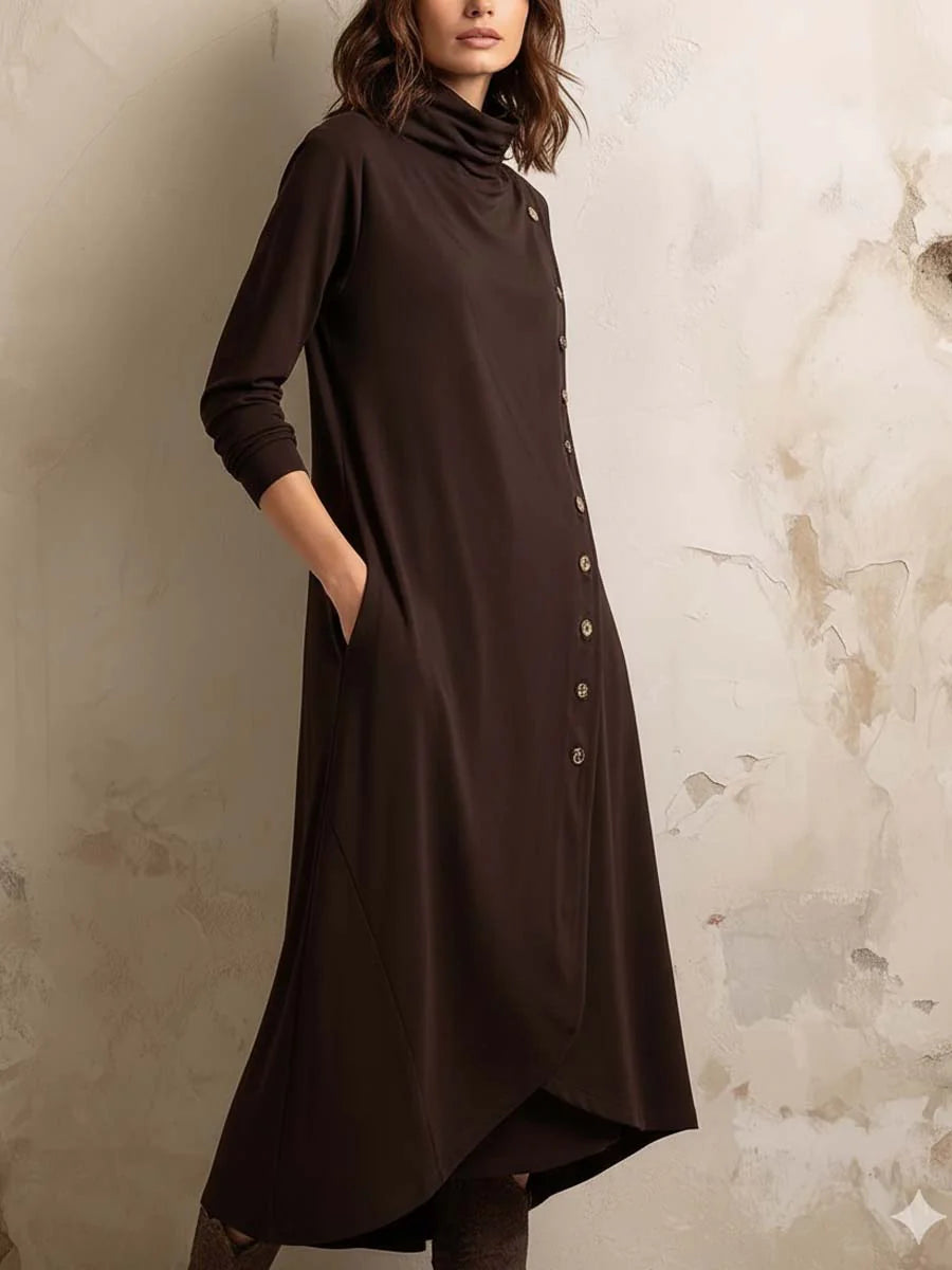 Adriana™ | Elegante vestido midi con botones en el lateral